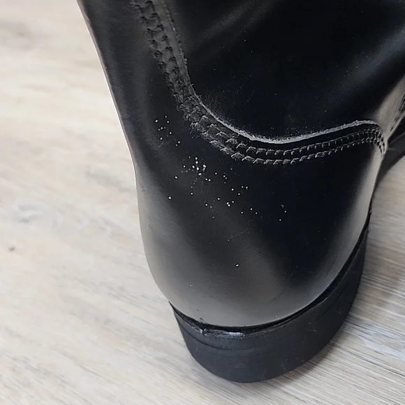 NEW VNTG Leather Military Maxitred Jump Tall Combat Lace-Up Boots Blk Sz 10 - Picture 10 of 16